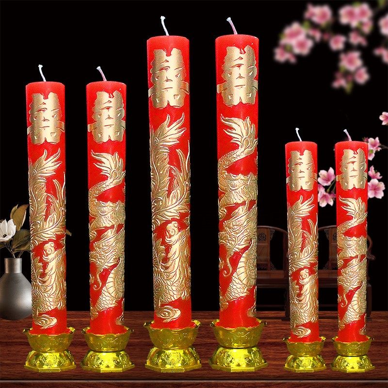 Wedding candle Dragon and phoenix candle Wedding dragon and phoenix