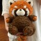 Japanese St Cute Panda Plush Toy Girly Raccoon Doll Stuffed Animal Gift for Girls Birthday Gift for Boys