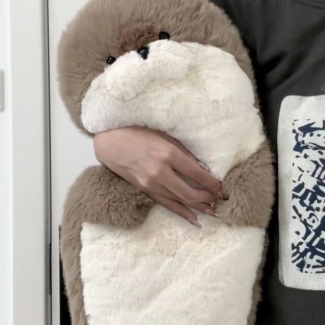 Japanese St Sea Otter Plush Toy Cute Bed Companion Sleeping Sea Otter Doll Super Soft Stuffed Animal Birthday Gift
