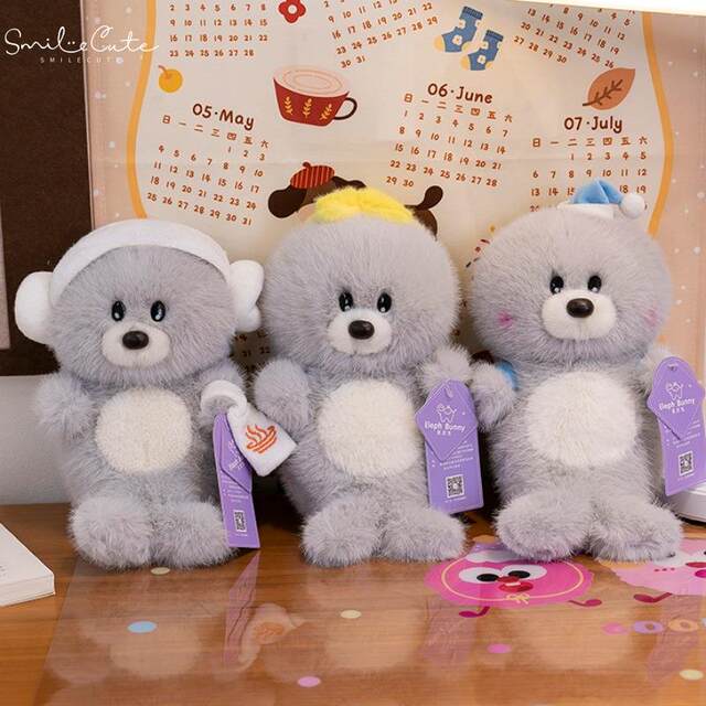 Hong Kong Sc Cute Backpack Sea Lion Plush Toy Seal Stuffed Toy Cartoon Girl Sleeping Pillow Birthday Gift