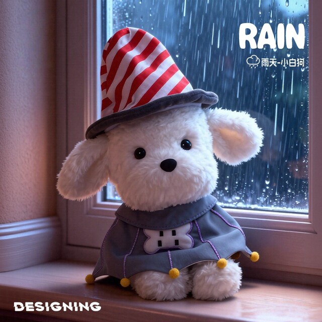 Hong Kong SC Puppy Plush Toy Cute Doll Sleeping Pillow Exquisite Girl Doll Rag Doll Birthday Gift