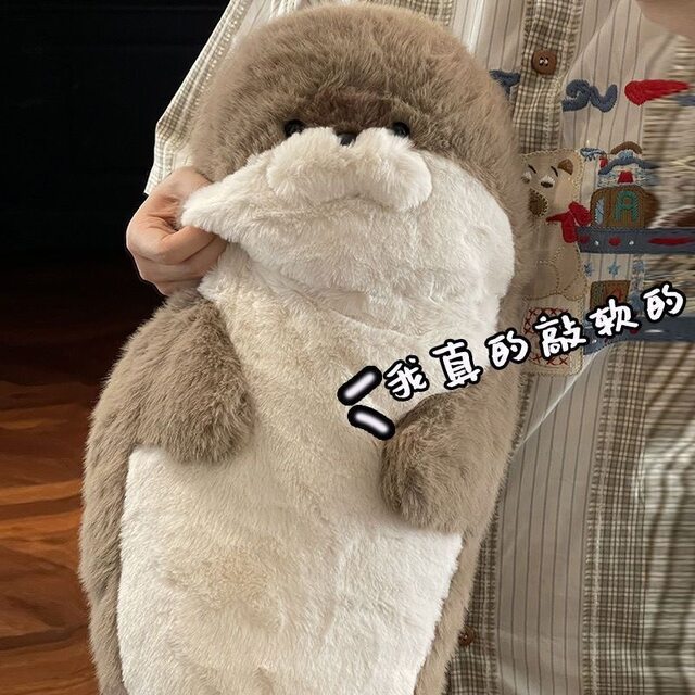Japanese St Sea Otter Plush Toy Cute Bed Companion Sleeping Sea Otter Doll Super Soft Pillow Doll Sleeping Pillow