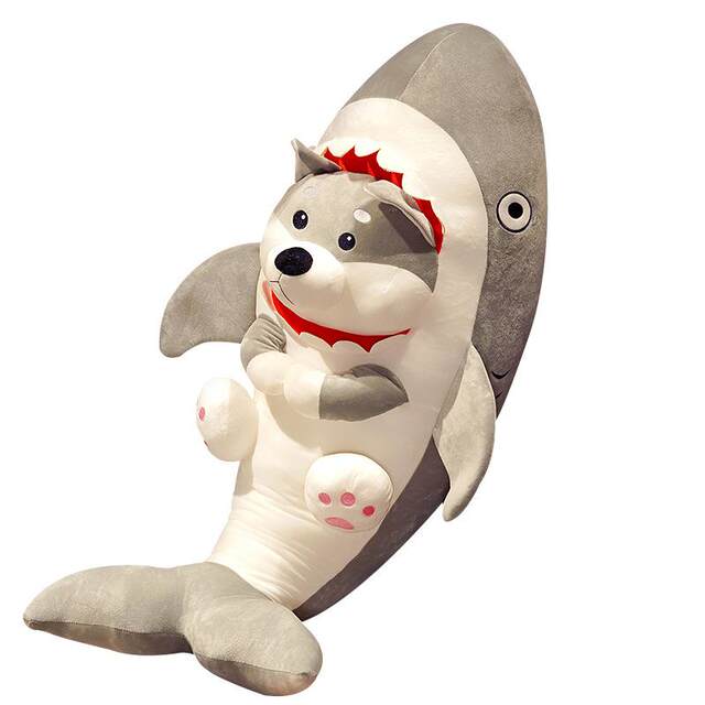 Hong Kong Sc Shark Dog Doll Sleeping Pillow Funny Plush Toy Doll Quirky Shark Birthday Gift