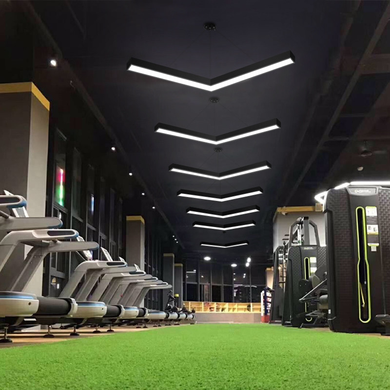 Arrow chandelier LED modeling lamp creative office gym Internet cafe shopping mall corridor aisle industrial wind lamps