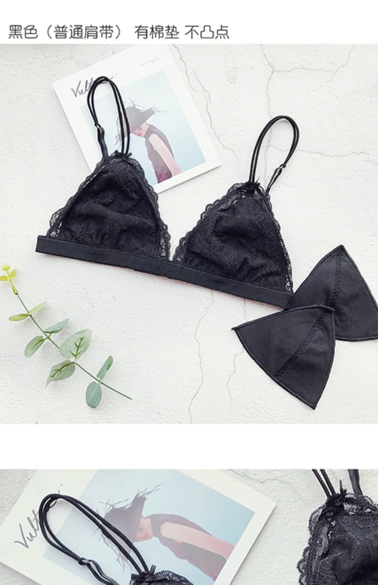 Chất liệu cotton lót lưng siêu mỏng ren không có vòng ngực bằng thép gợi cảm thoải mái khi ngủ nhà nhỏ đồ lót nữ mỏng - Strapless Bras quần lót nữ đẹp