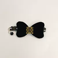 Черная галстук-бабочка