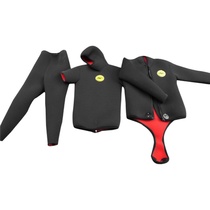 Autumn and winter wetsuit fishermen clothing wetsuit three sets of 8mm thick cold cold wetsuit