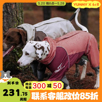 blackdoggy waterproof pet four-legged raincoat dog outdoor travel windproof jacket four-legged waterproof cloak