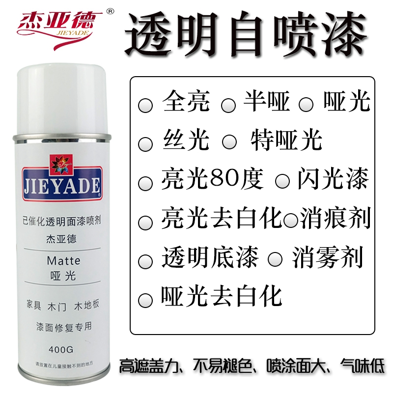 Spray paint cans, furniture repair materials, PU transparent topcoat, primer, traces, antifogging agent, woodware, transparent varnish, spray paint