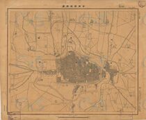 1947 Henan Province Runan County Town Map Zhumadian Old Map HD Version
