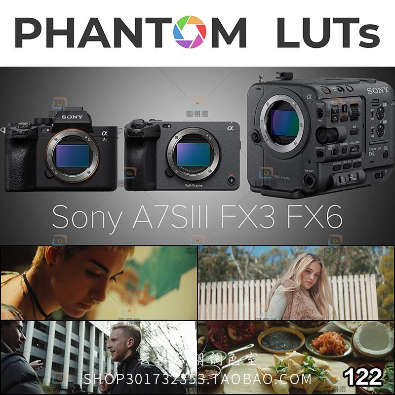 Phantom Luts Sony Slog3 Gray Filter to Arri A7S3/Fx3/6 Monitor Direct Output Lut