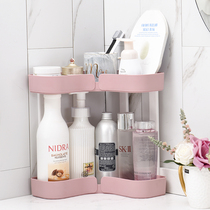 Triangle Toilet Bathroom Shelve with Kitchen Containing Storage Shelf Multilayer Floor Debris Drain Rack Wash Bench