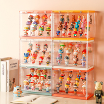 Acrylic Large Capacity Blind Box Containing Show Shelf Bubble Mater Hand Office Box Model Transparent Dust-Proof Floor Doll