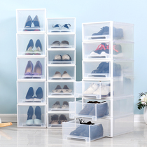 Transparent Drawer Shoebox Plastic Shoes Storage Box Collection Case Dust-Proof Moisture-Thickened Combined Shoe Cabinet Easy