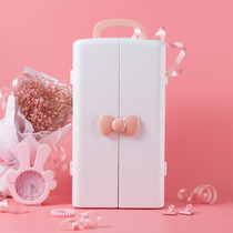 Cosmetics containing box anti-dust skin-care products dressers dressers desktop finishing box containing shelf mesh red makeup boxes