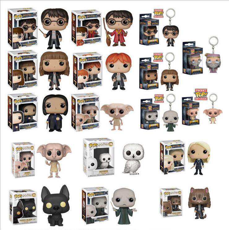 Harry Potter peripheral handmade funko pop Snape Hermione model car ornament keychain pendant