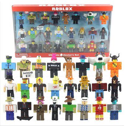 Roblox game surrounding puppet building blocks doll large collection virtual world children's assembled toy building blocks