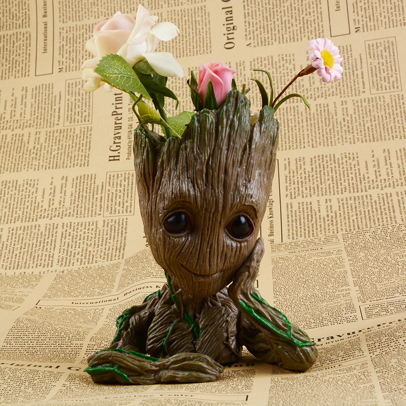 Guardians of the Galaxy 2 Groot model potted model small tree man flower pot decoration baby pen holder doll around