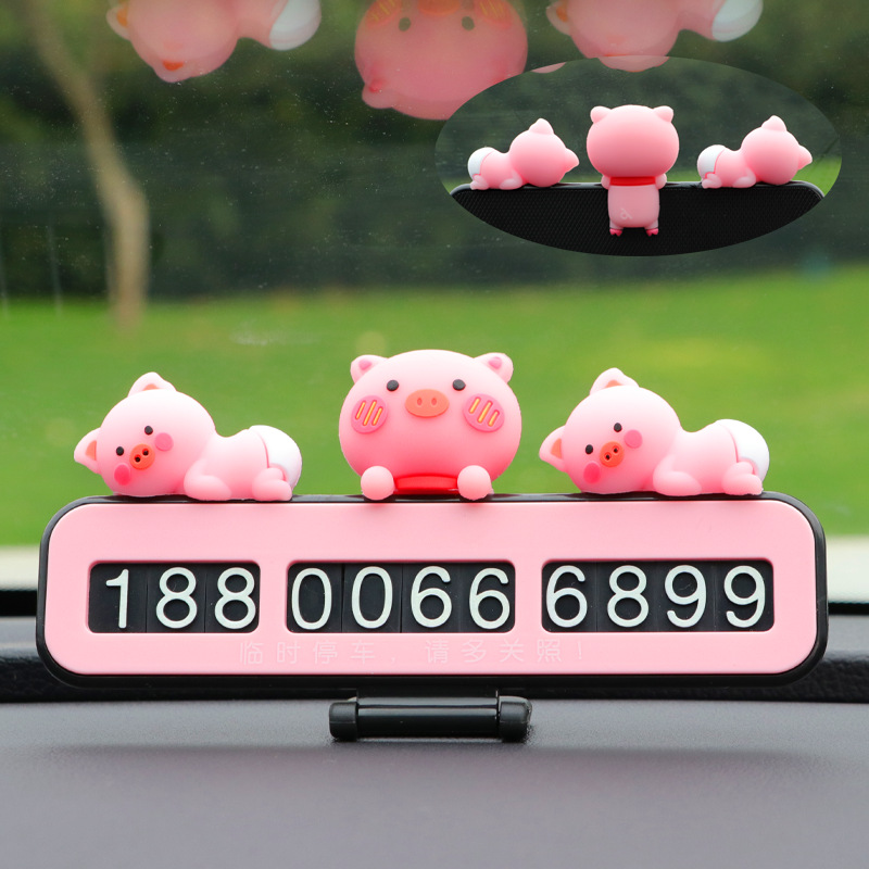 Car temporary parking card 3D Cubism Hide Luminous Parking Cell Phone Number Card Move The License Plate Creativity