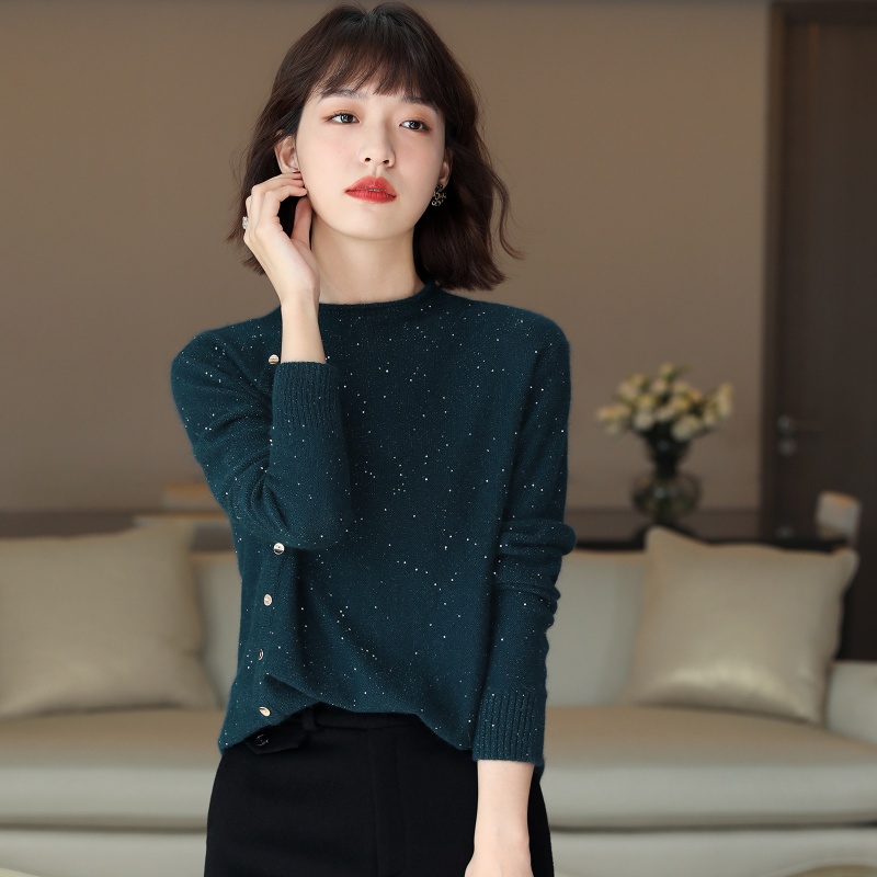 Jolliment Light Fire Light Shirt Wool Knitted Sweater Autumn and Winter New Gentle and Lazy Winter Sweater