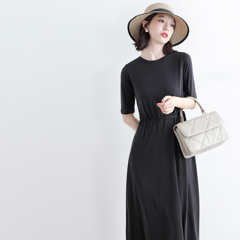 JOLIMENT is too comfortable, simple and outstanding good temperament Modal thin dress for women