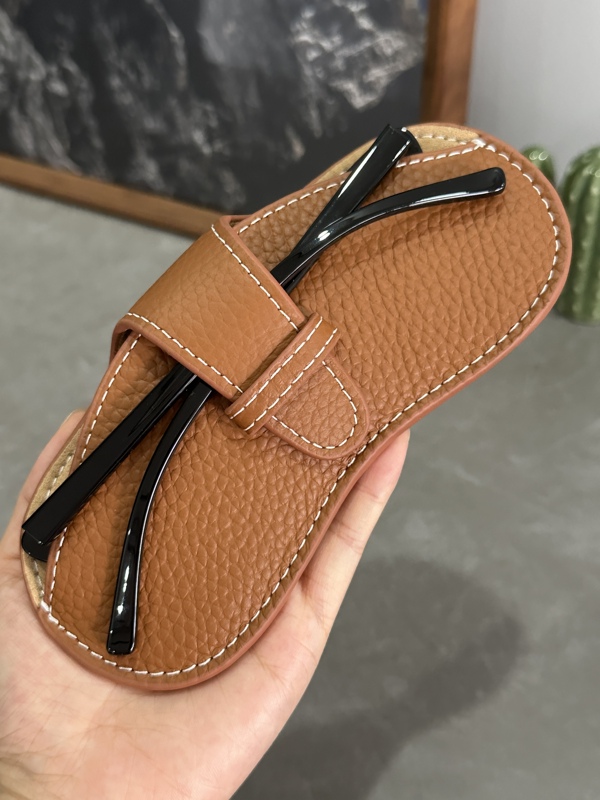 First-Layer Soft Cowhide ins Ultra-Thin Portable Glasses Case Myopia Glasses Storage Men's and Women's Sunglasses Protective Cover