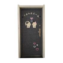 Door stickers self-adhesive sound insulation Nordic creative decoration felt door stickers anti-theft door old door transformation custom stickers refurbishment