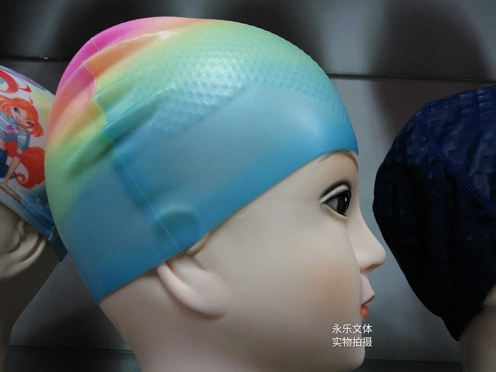Mũ bơi chất lượng cao màu silicone nắp phẳng nam và nữ trẻ em người lớn mã phổ quát không thấm nước cao đồ bơi nam