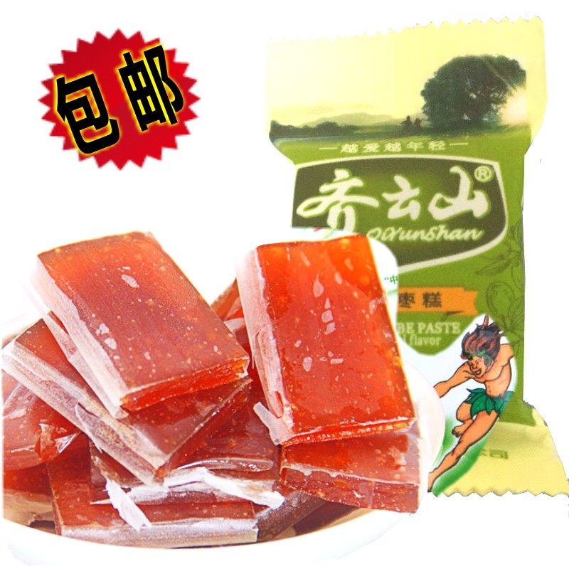 Qi Yunshan South Sour Jujube Cake Wild Sour Jujube Sweet and Sour Cake Jiangxi Specialty Soft Candy Leisure Snack 500g