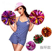 Cheerleading flower ball hand Flower Dance performance double hole hand holding flower cheerleading performance color ball cheering props multi-color