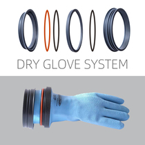 Cute diving space drying gloves system oval ring quick release DRY GLOVES sleeve seal accessories