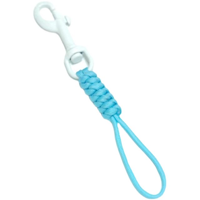 Cute diving space luminous parachute rope single-head hook 316 stainless steel color hanging buckle braided quick release lock buckle