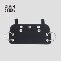 Technical diving back-flying side-mounted BCD back plate hanging plate with curved stainless steel handle screw butt plate