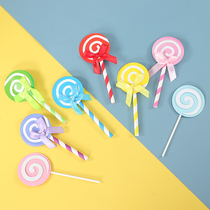 Lollipop Birthday Cake Decoration Cards Childrens Birthday Party Dessert Table Arrangement Cartoon Cake Cards