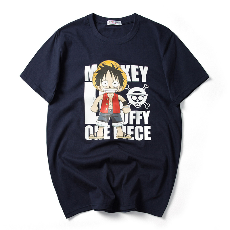 One Piece Lu Fei xu hướng áo thun nam tay ngắn chất béo cộng với phân bón tăng thêm mã lớn 7XL nửa tay cotton mùa hè áo thun nam basic