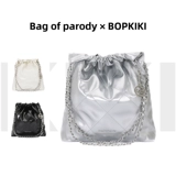 Bag of parody Мусорный мешок, серебряная сумка, вместительная и большая цепь, ведро, коллекция 2023