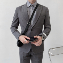 Spring and summer suit mens coat mens single casual slim fit Joker small suit trend handsome business formal dress
