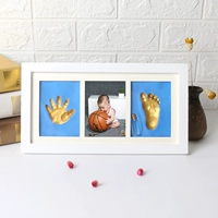 Белая коробка+синяя грязь+золотой лак