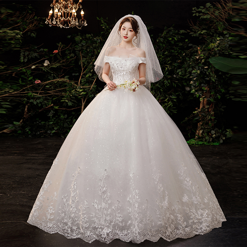 Herben Main Wedding Dress 2022 Summer Season With New Bride Wedding Ultra-Fairy temperament to be slim and out of the door
