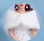 Одиночное свадебное платье плюс волосатая шаль