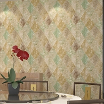  Modern retro square wallpaper store clothing store decoration waterproof Italian style retro green old wallpaper