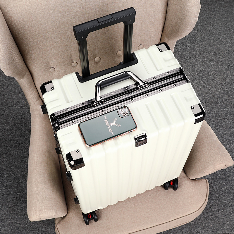 Suitcase woman high face value 2021 new suitcase male universal wheel pull lever case leather case 20 inch small den case-Taobao