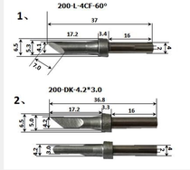 200-4cf soldering iron head automatic soldering machine welding head 90W high frequency welding welding head 200-4dk butt welding