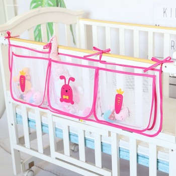 Crib hang bedside diapers storage bags baby diapers side storage bags storage fences