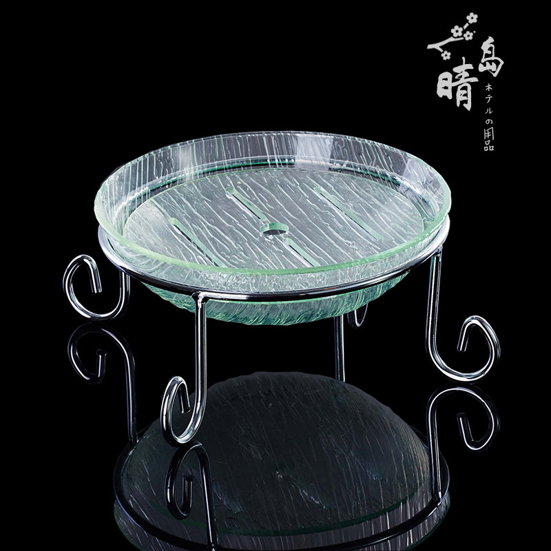 Acrylic sashimi plate melamine tableware dry ice creative tableware oyster plate fish plate sashimi plate ice plate disc