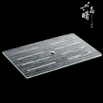 Acrylic sashimi plate Rectangular large water separator bracket accessories Single shot seafood posture plate Transparent fruit plate