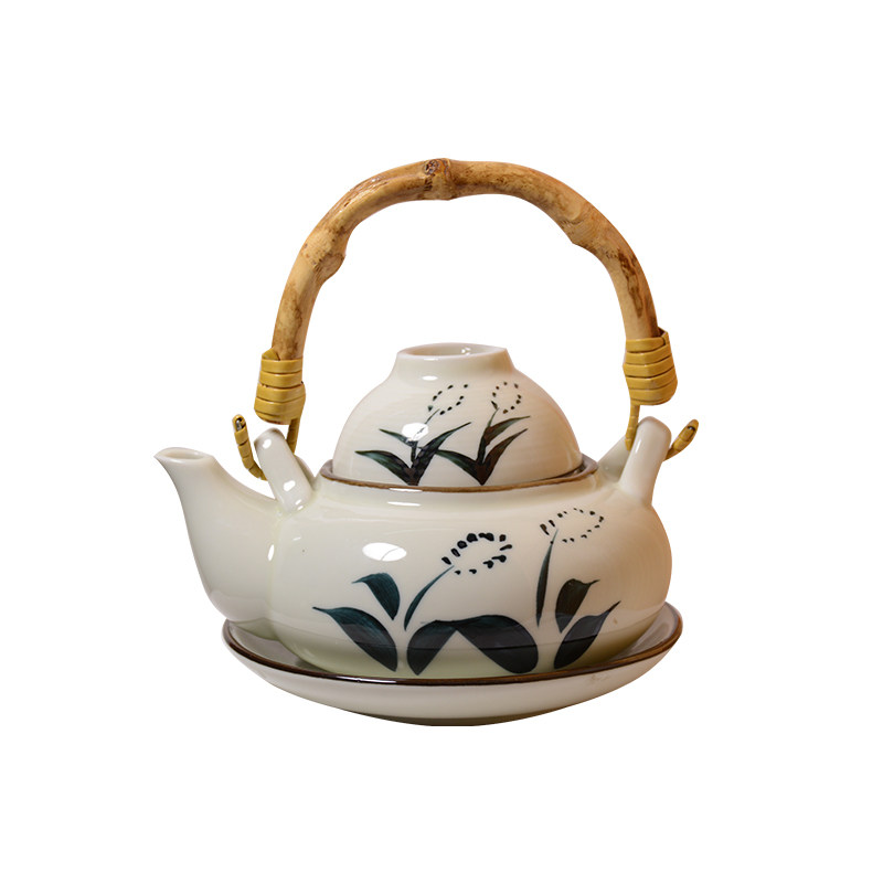 Soil bottle steaming pot ceramic pot matsutake pot one pot cup Japanese seafood soup tea set set teapot soup porcelain pot single person