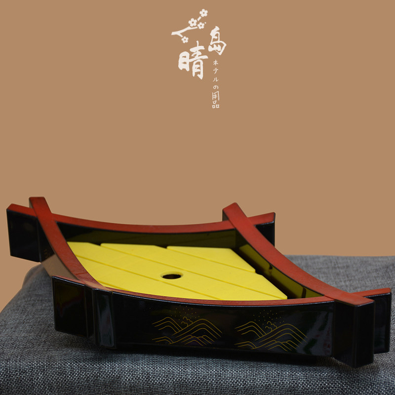 Melamine plate dry ice creative tableware iced bayberry fruit platter sashimi plate sushi boat buffet display plate