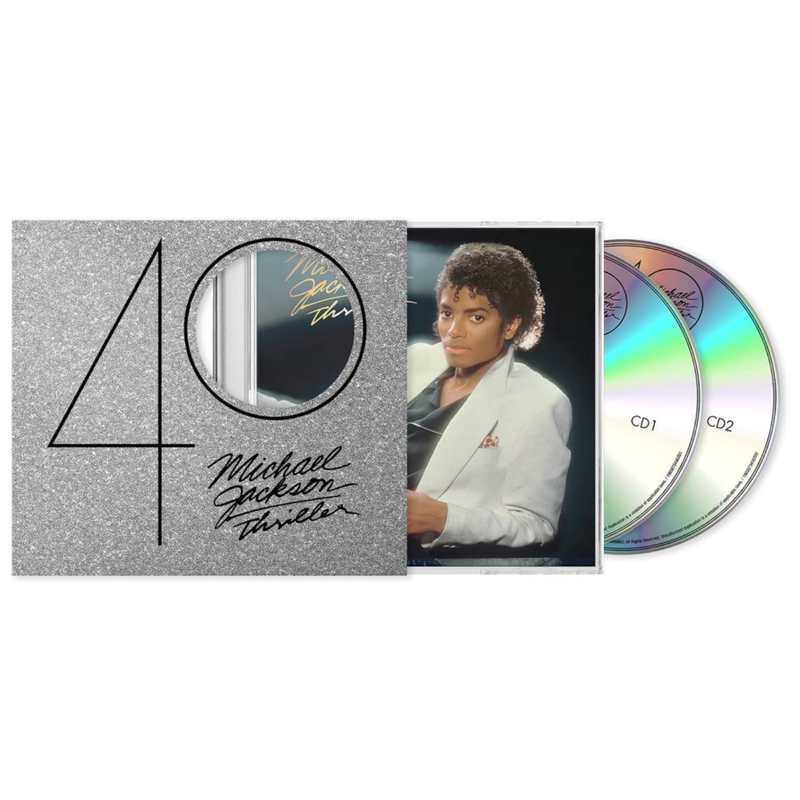 Michael Jackson Thriller 2Cd Album Michael Jackson Album 40Th Anniversary