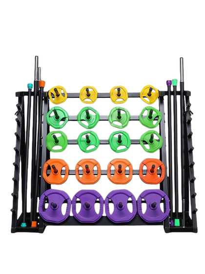 Commercial Gym Aerobics Barbell 20kg Barbell Set Full Set of Personal Trainer Women's Barbell Storage Rack